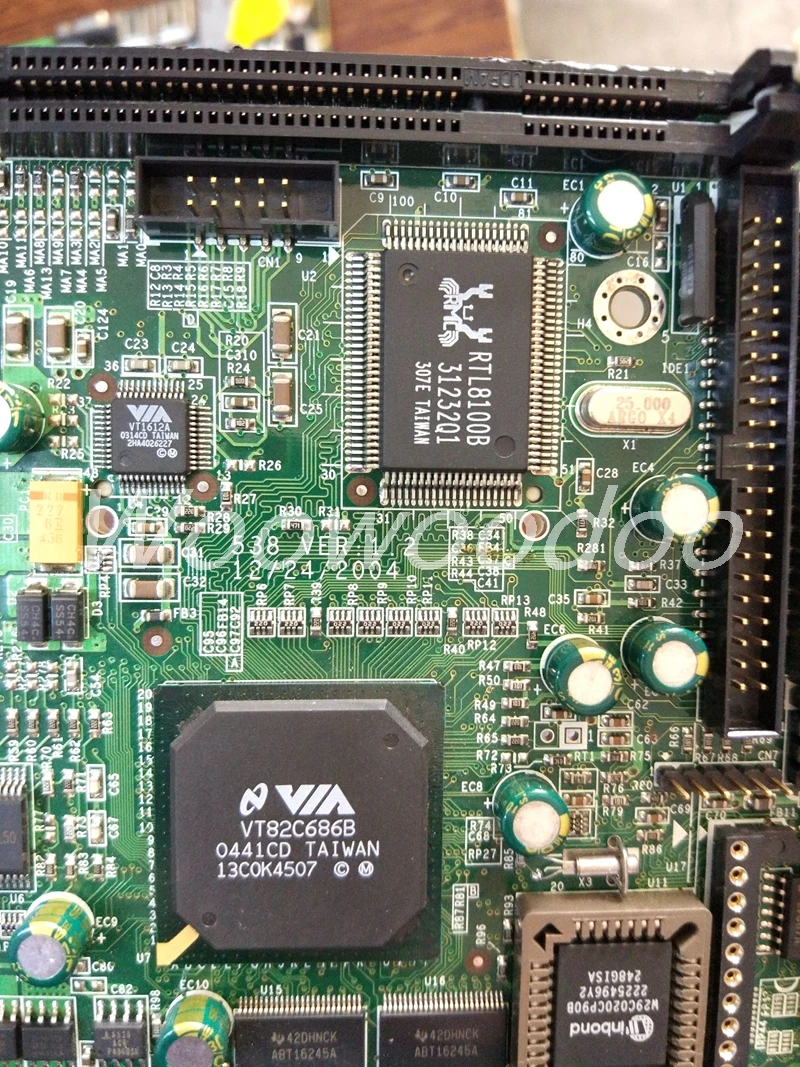 PCA 6003 ISA 538 REV: 1 2 полуразмерная Промышленная материнская плата с процессором C3