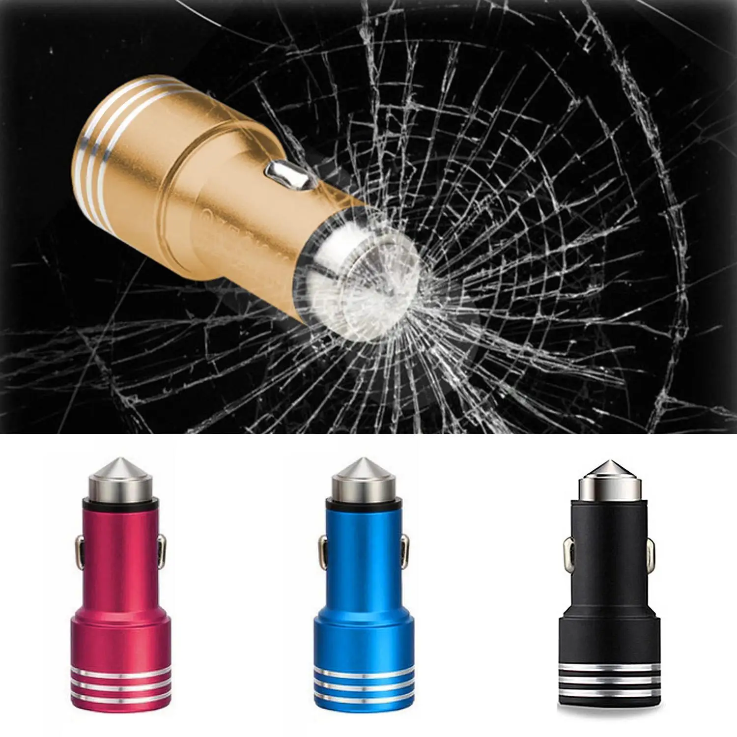 Автомобильное зарядное устройство 5 в 2 1 а с двумя USB портами|Кабели адаптеры и
