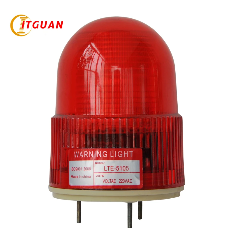 Lâmpada de Emergência Luz de Advertência Luz de Emergência Oficina Industrial Levou Beacon Strobe 12v 220v Vermelho Amarelo Luz Lte-5105 Ac220v