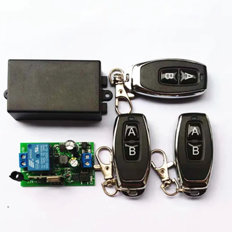 

433Mhz Universal Wireless Remote Switch AC 110V 220V 1 Channel Relay Receiver Module and 3 peices RF 433 Mhz Remote Controls