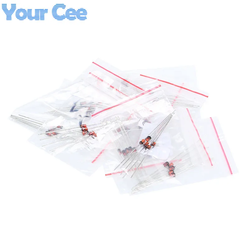 

60Pcs/lot 1W Zener Diode Electronic Components Package 3V~9.1V Zener Diode Assorted Kit 12 Kinds Each 5pcs