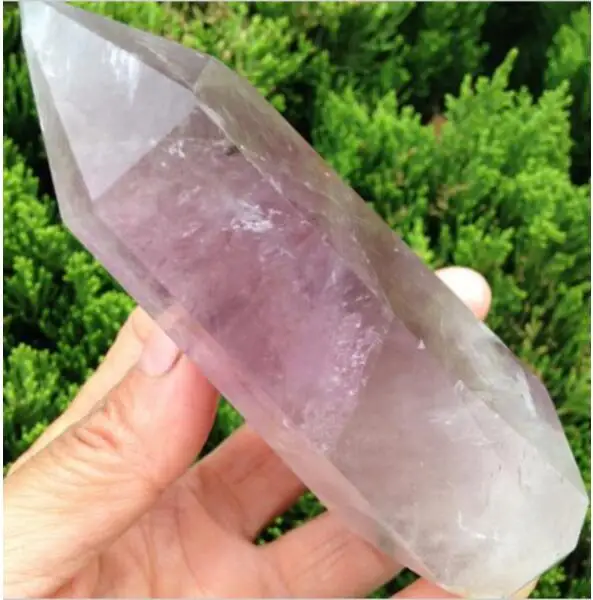 

wangfafa88000020801++1pcs NATURAL Amethyst QUARTZ CRYSTAL WAND POINT HEALING