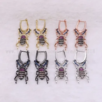 

3 Pairs Cool bugs earrings Insects Bugs Bee earrings with hook Gift for lady insect earrings colorful jewelry Earrings 3043