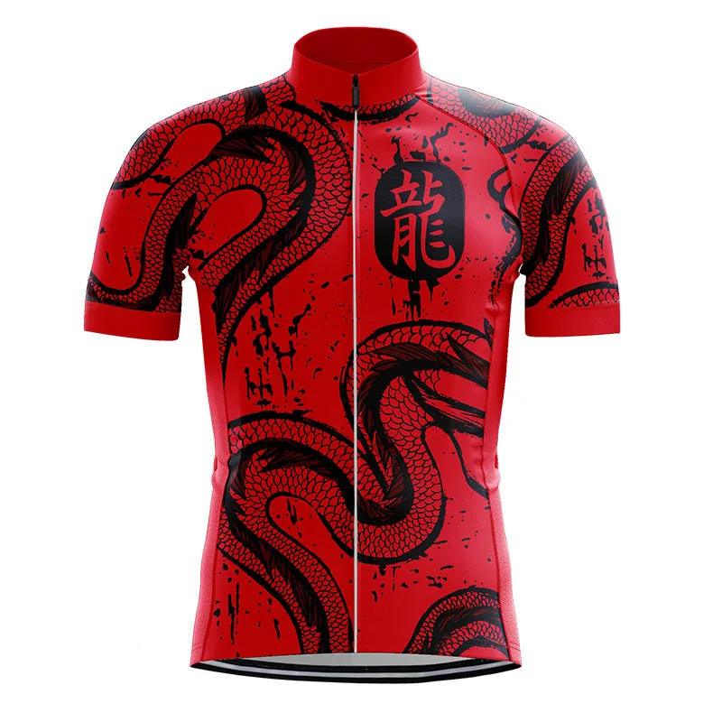 Jersey RUNCHITA summer Dragon pattern bike short sleeve cycling jersey go pro mtb jersey shirt tricota ciclismo para hombre - Цвет: Jersey    06
