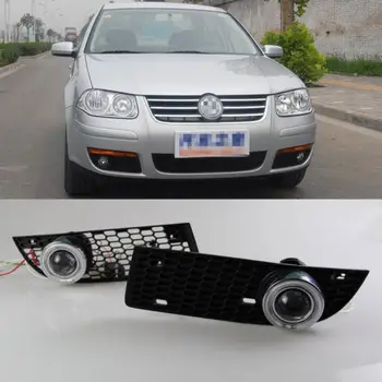 

Superb LED COB Angel Eyes+HID Lamp Projector Lens Foglights For VW Bora 2006