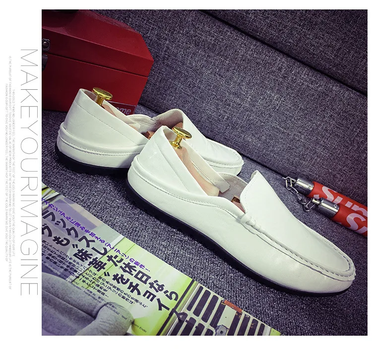 Size 36-44- Men's Shoes- Fashion Brand Men's Love Shoes- Spring Autumn- Soft Shoes Men's Leather -Walking Shoes- Leisure Driving Men's Flats (32)