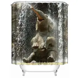 Adeeing 3D слон Душ Шторы Водонепроницаемый Ванная комната висит Панель Шторы s с 12 крючками