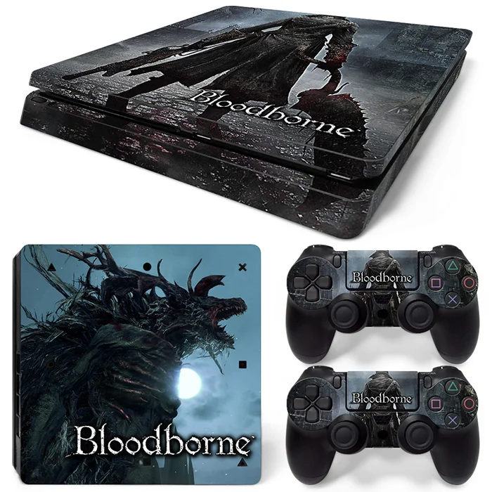 

Free Drop Shipping FOR PS4 Slim Console Controllers Skin Set Vinyl Decal Sticker -Bloodborne TN-P4Slim-1473