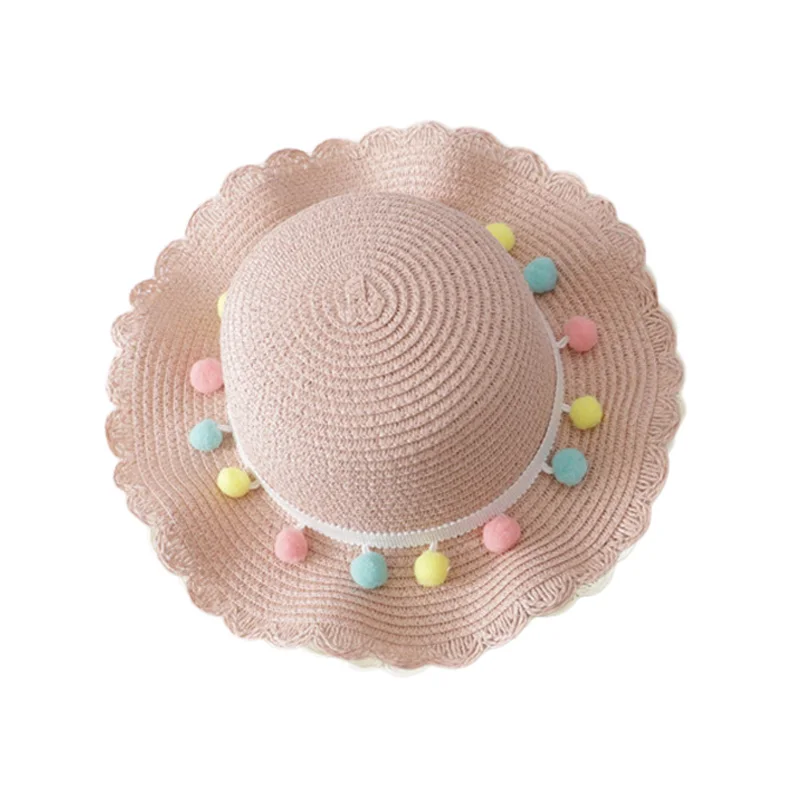 Новорожденный реквизит для фотосъемки соломенная детская шапочка Цветочная детская пляжная кепка Летняя шляпка для девочки Кепка с козырьком от солнца с сумкой