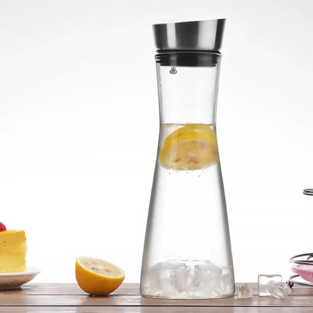 

Transparent Juice Bottle Glass Kettle Juice Kettle 304 Stainless Steel Kettle High Borosilicate Kettle Water Bottle