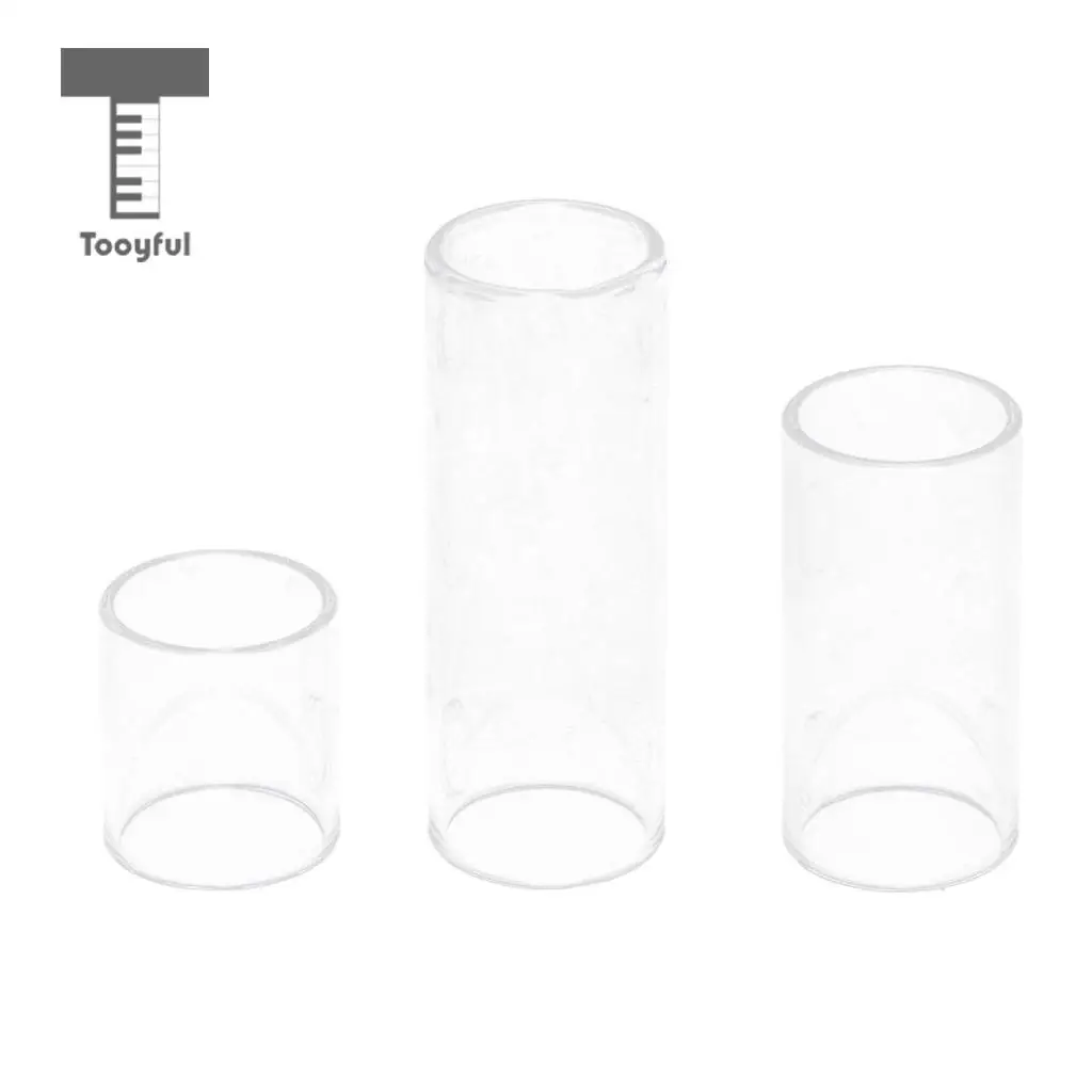 1 Set Glass Electric Guitar Slip Slides String Finger Glass Bottle Neck For Musical Stringed Instrument Accessories 28/50/69mm