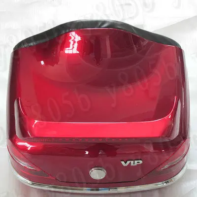 Багажник мотоцикла Чемодан Чехол Хвост ящик для спинка для Kawasaki Vulcan классический VN 400 VN500 VN800 VN 900 1200 1500 1600 2000 - Название цвета: Red