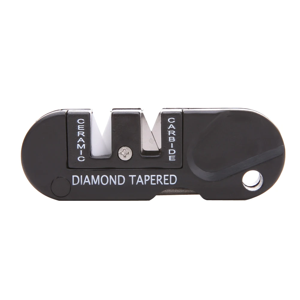 New Pocket Outdoor Multi Tool Portable Multifunction EDC Folding Ceramic Carbide Diamond Tapered Sharpener EA14