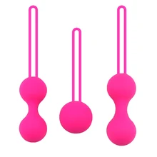 Waterproof 3pcs kegel exercise weights Device for women Silicone Shrink Exercises Balls Postpartum Vagina Muscle Tighten Sex Toy