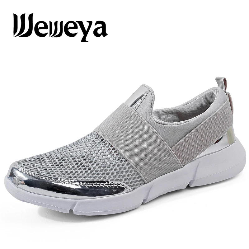 Женские сетчатые кроссовки Weweya удобные дышащие для прогулок размера плюс 42