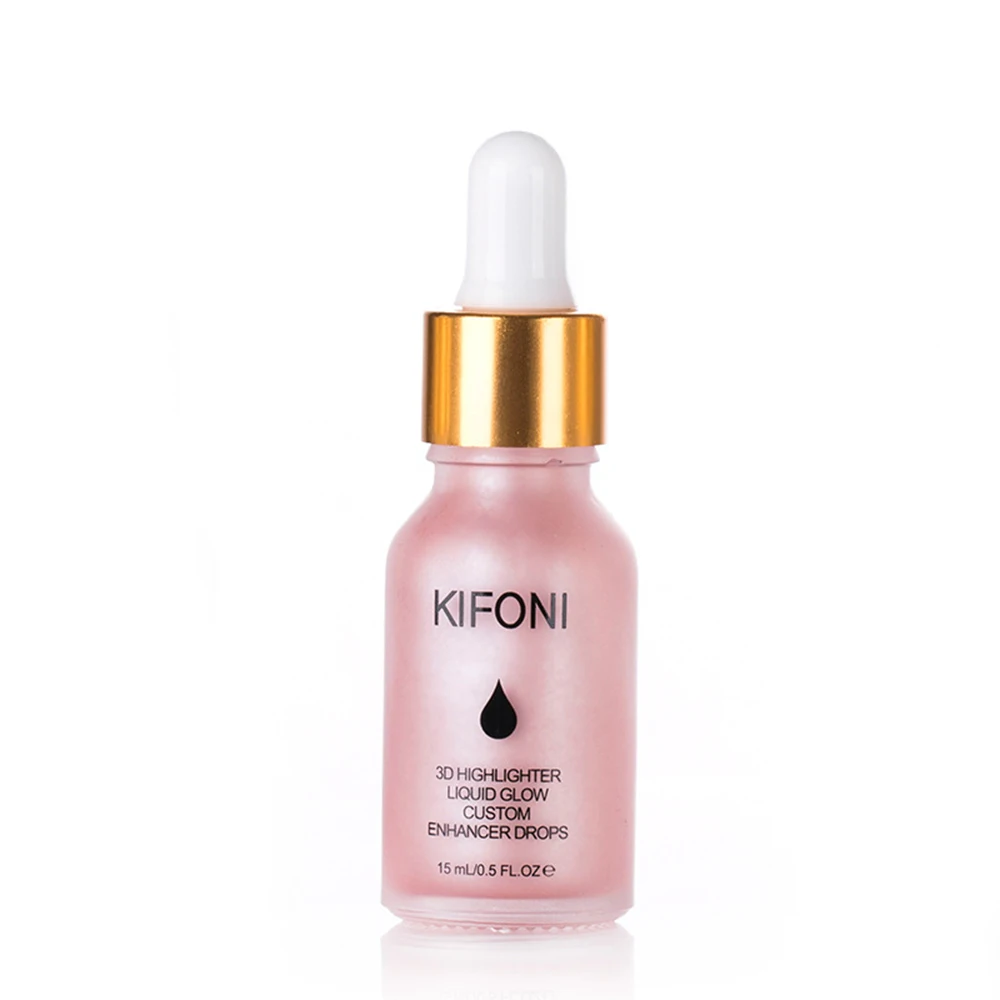 02 KIFONI Liquid Highlighter bronzer High Gloss make up Highlighter Concealer Facial Glow Concentrated Lighting Bronzing Drop TSLM1 - Цвет: 02