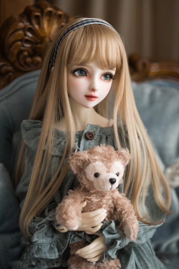 BJD SD кукла льняной коричневый высокотемпературный провод волос парики 1/3 1/4 1/6 BJD Европейский стиль ленты короткие вьющиеся волосы