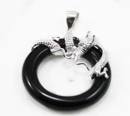 

Free shipping Jewelr 005867 Jewelry Silver Green black red Dragon Pendant Necklace + free chain Back to product details