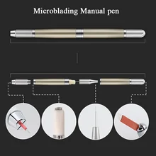 1pcs Microblading Accessories Professional Tattoo Manual Pen Permanent Makeup Supply Aluminium Alloy Tattoo Pen for Eyebrow Lip