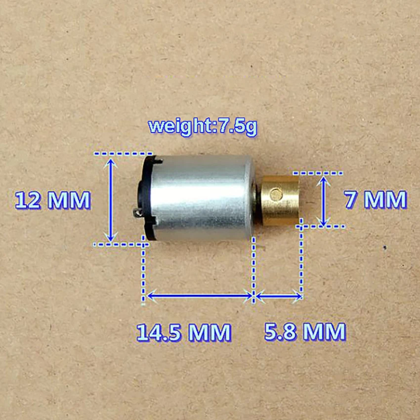 1 шт. маленький размер DC1.5V-3V мини вибрационные двигатели большая вибрационная сила микро мотор с медной эксцентриковой электрической техники