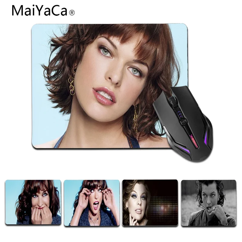MaiYaCa мой любимый портрет milla jovovich игровая мышь для ноутбука Размер 25x29 см Игровые