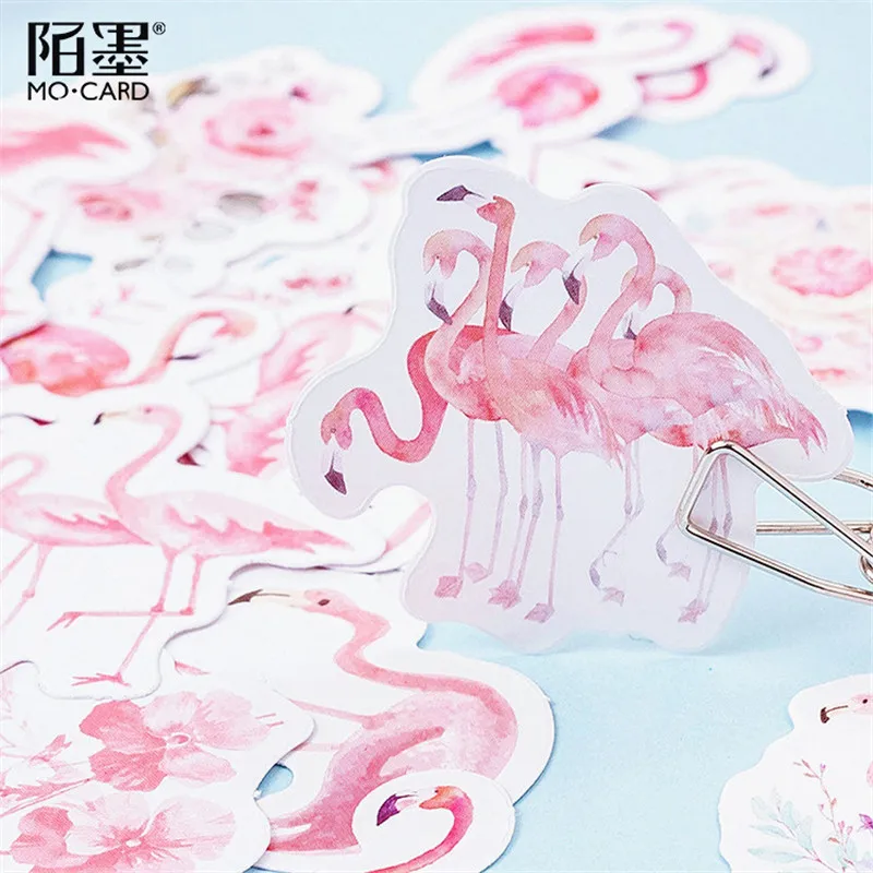 

1pcs kawaii memo pad stationery cute Flamingo pattern planner note paper school decoration Supplies posted it sticky notes