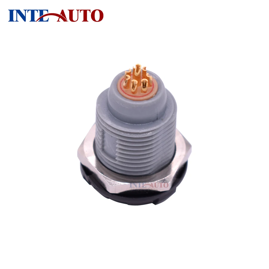 

Plastic multi pins medical push pull self-locking circular connector, 8 pins fixed panel mount receptacle P-ZKG.M0.8GL.LG
