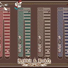 Милые колготки принцессы в стиле Лолиты на рост 150-168 см; колготки с милым кроликом и рисунком в виде бриллиантов; LKW35