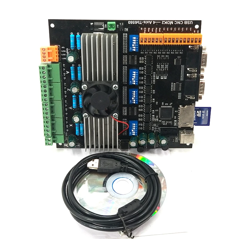 USB MDK2 CNC 4 axis tb6560 Stepper Motor Driver Board 3.5A/24V For