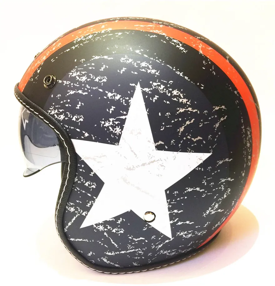 Новинка, мотоциклетный шлем casco capacetes, ретро стиль, шлем для мотокросса, 3/4, с открытым лицом, для скутера, шлемы S, L, XL, XXL