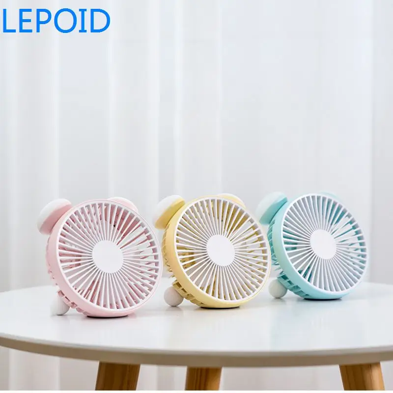 LEPOID ручной вентилятор мини Скорость регулируемый USB с светодиодный свет для