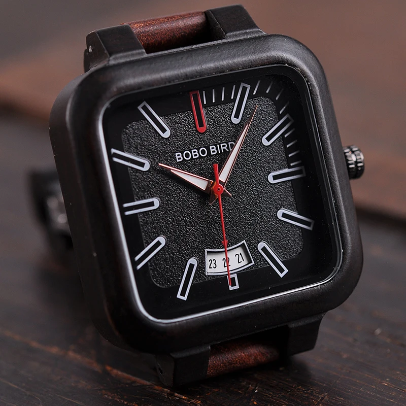 Relogio masculino BOBO BIRD деревянные часы для мужчин роскошный дизайн кварцевые часы для мужчин отличный подарок наручные часы в деревянной коробке V-R09
