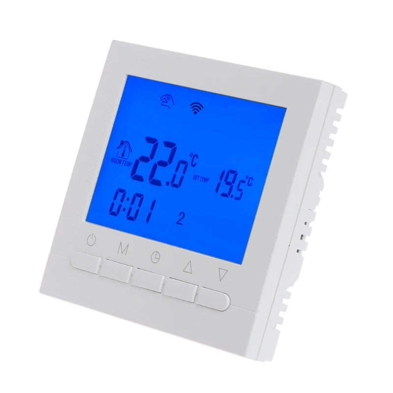 Wi Fi ЖК дисплей Электрический терморегулятор отопления комнатный температура контроллер программируемый