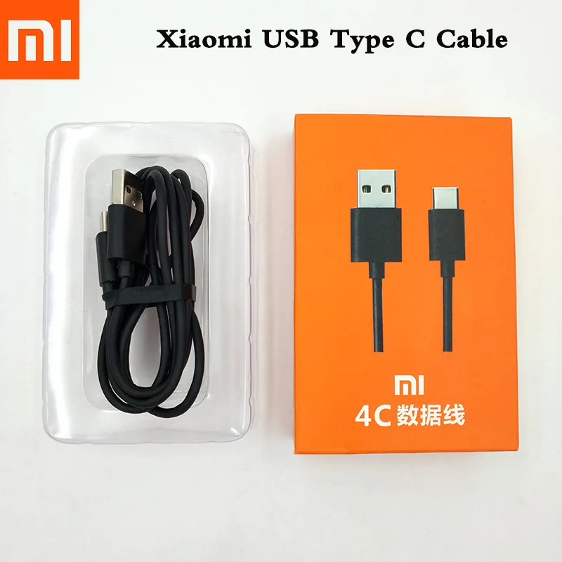 

100% Original 120CM Xiao Mi USB Type C Data Cable For Xiaomi 8 9 SE Mix 2 2S 3 Max 3 4 5X 6X 8X 5S Plus 7 Plus Redmi note 7 pro