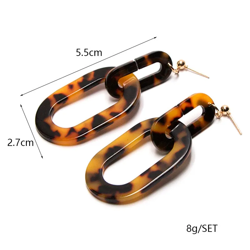 ZIVangela Drop Earrings For Woman New Trendy Designer Tiger Pattern Hollow Oval Dangle Earrings Bohemian Pendants Jewelry Gifts 4