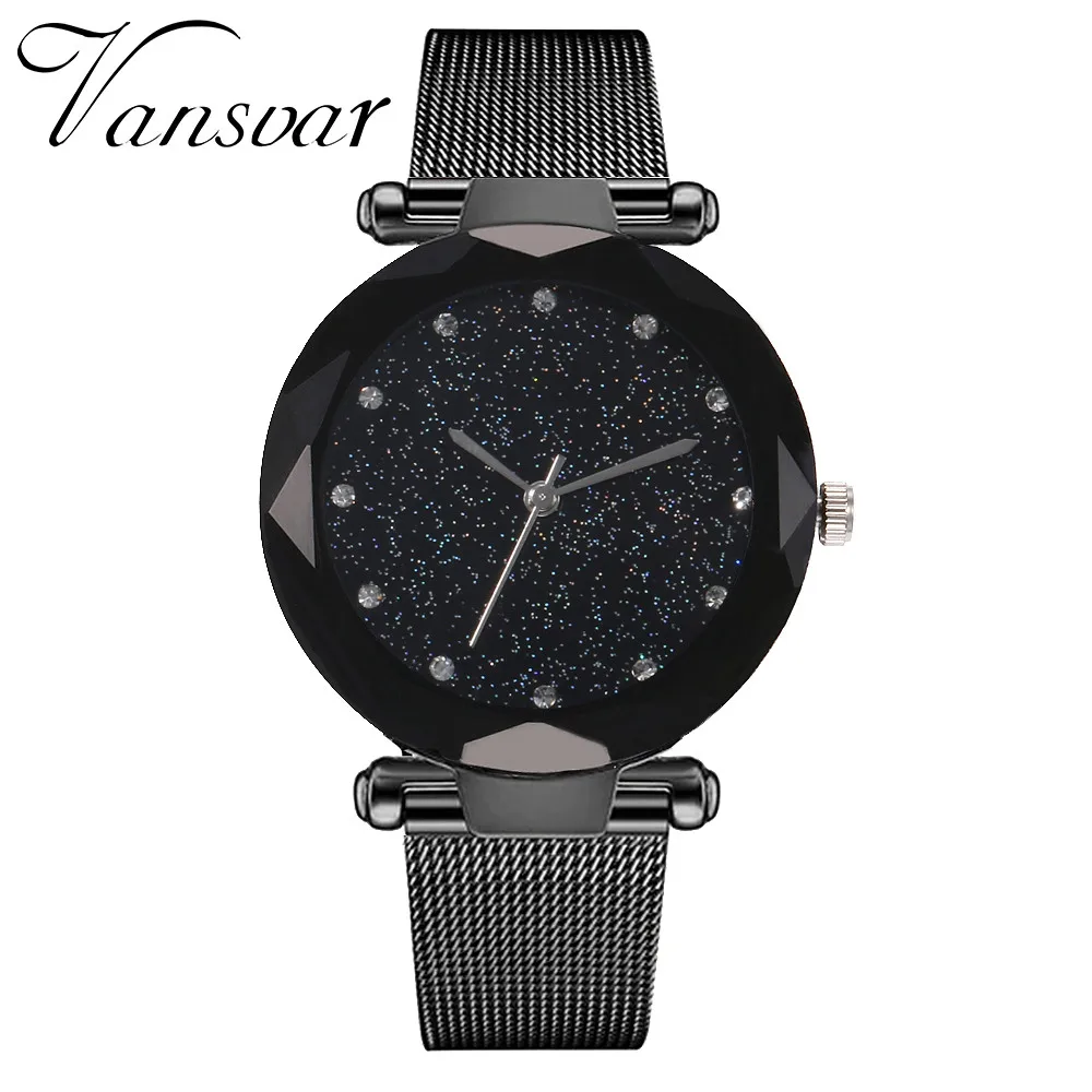 

Vansvar Women Watches 2019 Luxury Brand Women Stainless Steel Band Wrist Watch mujer zegarek damski Relogio Feminino Watch