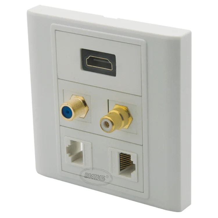 HDMI F TV RCA двойная настенная пластина RJ45 с разъемом мама мама|rj45 wall plate|wall platerj45 |