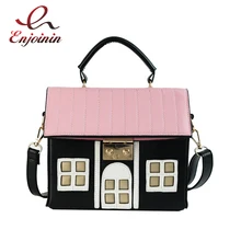 Милая мультяшная модная дизайнерская женская повседневная сумка из искусственной кожи, сумка через плечо, женская сумка через плечо