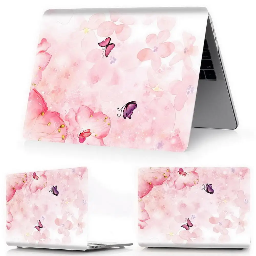 Чехол для ноутбука с цветочным принтом для Macbook Air 11 13 Pro retina 12 13 15 дюймов цвета Touch Bar New Pro 13 15 New Air 13 - Цвет: flower-y14