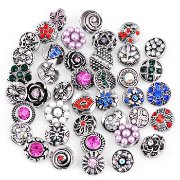 

Mix Sales 10pcs/bag 12mm Crystal Vocheng Ginger Snap Charms Jewelry Vn-491 Free Shipping