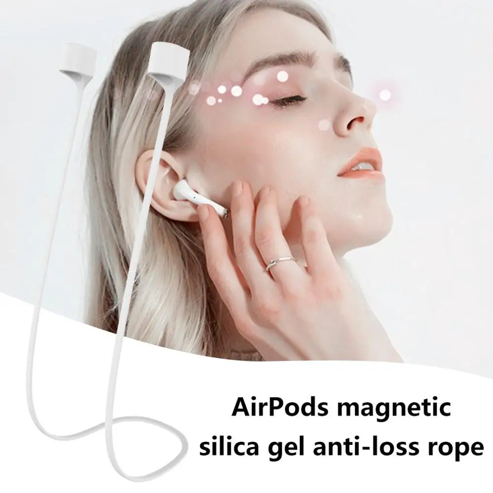 Магнитные наушники анти-потерянный ремешок для Airpods Tws String проводные наушники силиконовый шнур-кабель для Airpods аксессуары