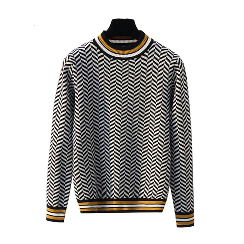

2018 New Harajuku Women Sweaters Spring Retro Plaid Long Sleeve Knitted Sweater Female Casual Pullovers Jumpers Single code