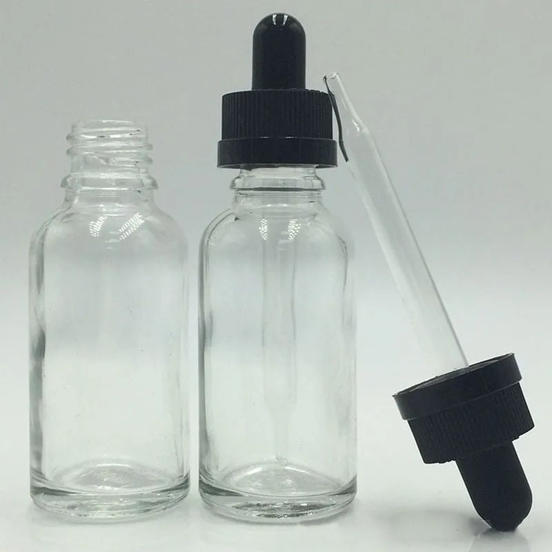 Wholesale 15ml Essential Oil Bottle Clear E Liquid Glass Dropper
