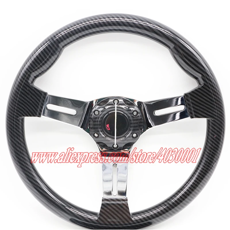 

13'' ABS Steering Wheel Carbon Fiber Grain Small Dish 320mm Volante Tuning Car Universal Steering Wheel Auto Accessories