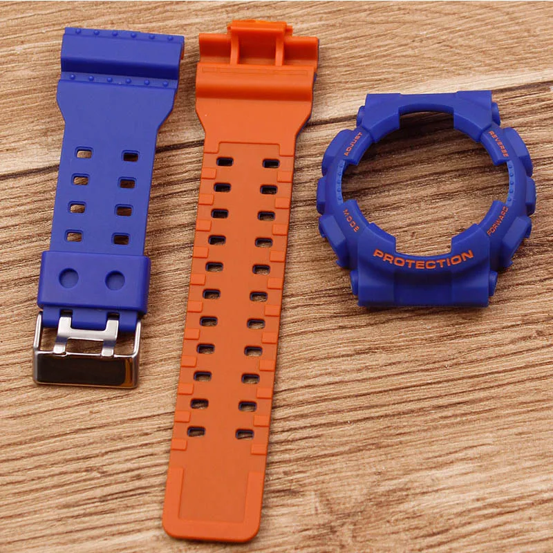 a3 Аксессуары для часов Casio GSHOCK GA-110 GA-100 GBA400 700 двухцветный разноцветный ремешок для мужчин и женщин - Цвет ремешка: a3