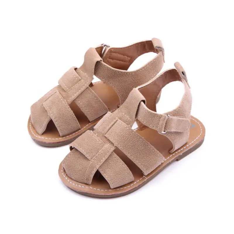 

Fashion Rubber Soft Baby Shoes Boys Girls Summer Anti-Slip Leather Sandals Shoes Prewalkers 0-12M