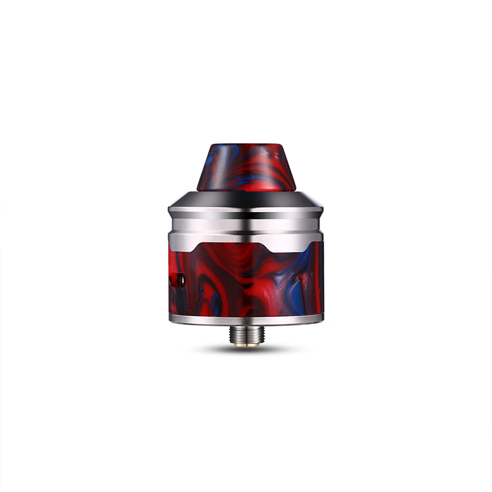 Original Aleader Rocket Resin RDA 24mm electronic cigarette Tank with 510 Drip Tip Dual adjustable airflow atomizer Vape tank (14)