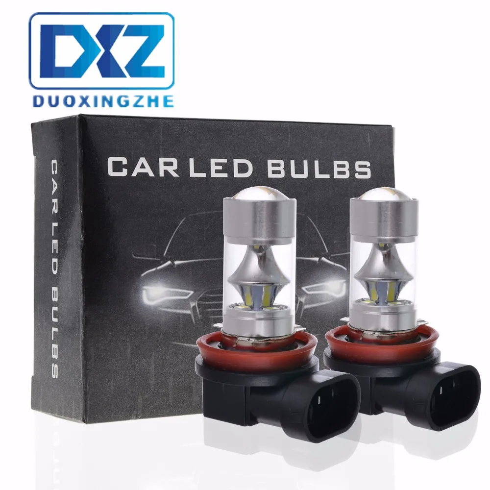 

2Pcs H8 H11 HB4 9006 HB3 9005 Fog Lights Bulb 950LM 6000K White Car Driving Daytime Running Lamp Auto Leds Light 12V