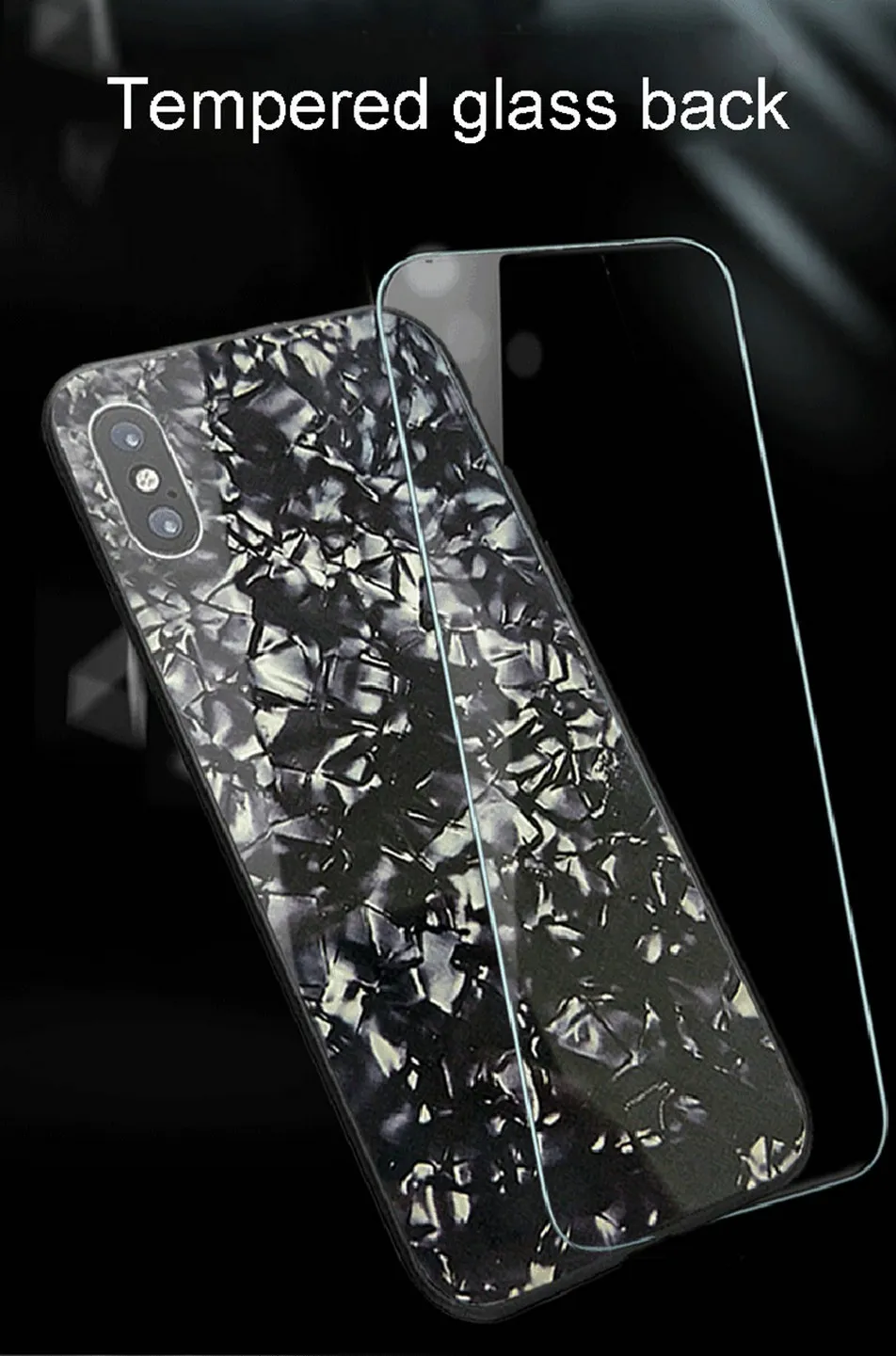 Shell Cases For Iphone X Case Shockproof Hard Patterned Cover Tempered Glass On The For IphoneX Case Apple 10 Coque Luxury (2)