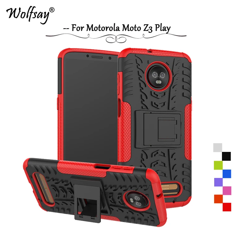For Cover Motorola Moto Z3 Play Case Tough Impact Phone